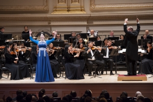 Soprano Min Jiang performs 'Heavenly Secret,' conducted by Leif Sundstrup.