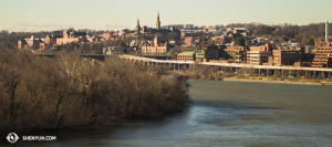 The Potomac River, as viewed from the Kennedy Center roof. (photo by dancer Kenji Kobayashi)