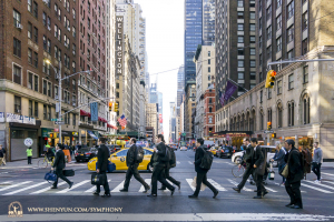 In New York, the Shen Yun Symphony Orchestra musicians found out how to get to Carnegie Hall.