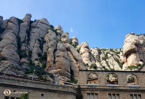 If you look at the rocks long enough, which some of the performers did, you start seeing human faces, like a natural Mount Rushmore. (Photo by dancer Songtao Feng)