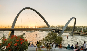 Un tranquillo tramonto a Perth, in Australia (foto del ballerino Andrew Fung)