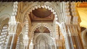It took 6,000 Moroccan artists six years to finish the designs of the mosque.
