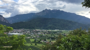 Trento, population 117,000, is a sprawling city cradled within the Italian Alps. (Photo by projectionist Regina Dong)
