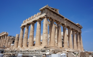 The majestic Parthenon looms ahead.