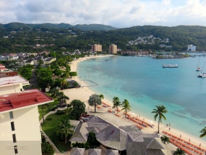 For violist Rachel Chen, spending five months in relatively cold places this tour meant it was time to head somewhere tropical for vacation. Behold the view of Ocho Rios, Jamaica from her resort.