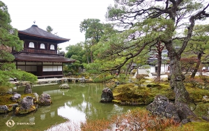 Dancers chose to visit the slightly lesser-known Ginkaku-ji (Silver Pavilion) instead of the desktop-wallpaper-famous Kinkaku-ji (Gold Pavilion), which is at another site in Kyoto. (Photo by Shawn Ren)