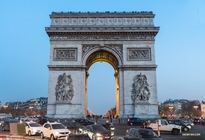 The Arc de Triomphe honors those who have fought and died for France. Careful driving around it though&mdash;it&rsquo;s the center of 12 radiating avenues!