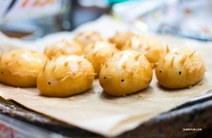 And these adorable porcupine buns! (Photo by Michelle Wu)