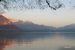 The city and lake are beautifully nestled in the heart of the French Alps. (Photo by Nick Zhao)