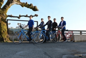 Riding bikes makes for efficient sightseeing. (Photo by Nick Zhao)