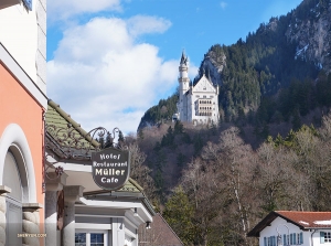 While traveling to Ludwigsburg, Germany, from Geneva, Switzerland, the performers stop for a special visit&mdash;can you guess where they are?  (Photo by dancer Kexin Li)
