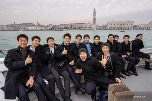 Performers take a day trip to the Italian city known for its canal streets. 

(Photo by William Li)