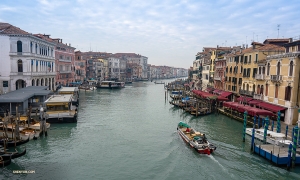 One of Venice's major water-traffic canals, the 2.4-mile-long Grand Canal, separates the 118 islands that make up the city.

(Photo by Andrew Fung)