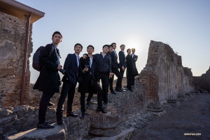 Performers take in the exceptionally well-preserved ruins of the ancient Roman city.

(Photo by William Li)