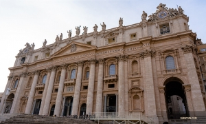 Next up is St. Peter's Basilica, the largest church in the world.

(Photo by Andrew Fung)