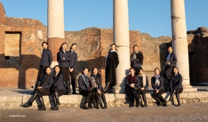 Dancers gather joyfully among the city's ancient ruins.

(Photo by Andrew Fung)