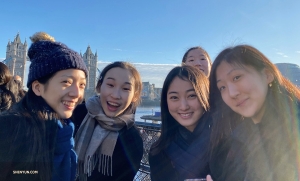 In London, England there were eleven sold-out performances. Here, some of the dancers enjoy a break in between!

(Photo by projectionist Annie Li) 