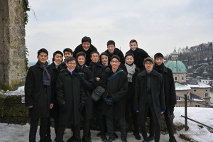 On a day off, we went sightseeing in Salzburg, the birth city of Mozart.
