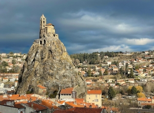 Perched on a volcanic plug, the Chapel of Saint-Michel d'Aiguilhe is one of the most remarkable sights in France. 
