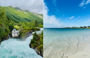 ノルウェーは壮麗なフィヨルドと美しい砂浜の国。でも海水は冷たーい。