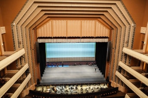 Getting ready for four shows at the Smith Center for the Performing Arts in downtown Las Vegas, Nevada.