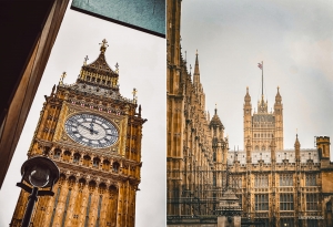Ninguna visita a Londres está completa hasta que se pasa por el Palacio de Westminster y el Big Ben.